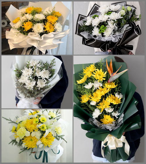河南南阳邓州市罗庄镇白事花束代送